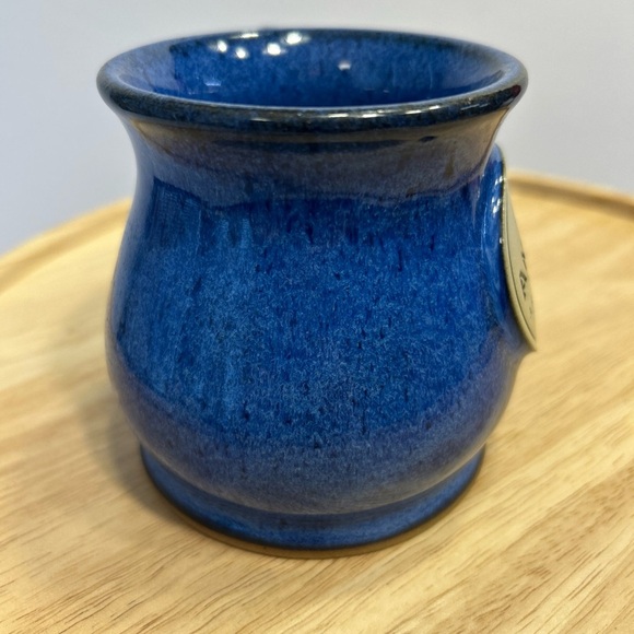 Beautiful Electric Blue Antique Archeology Handcrafted USA Stoneware Mug NEW - Picture 5 of 7